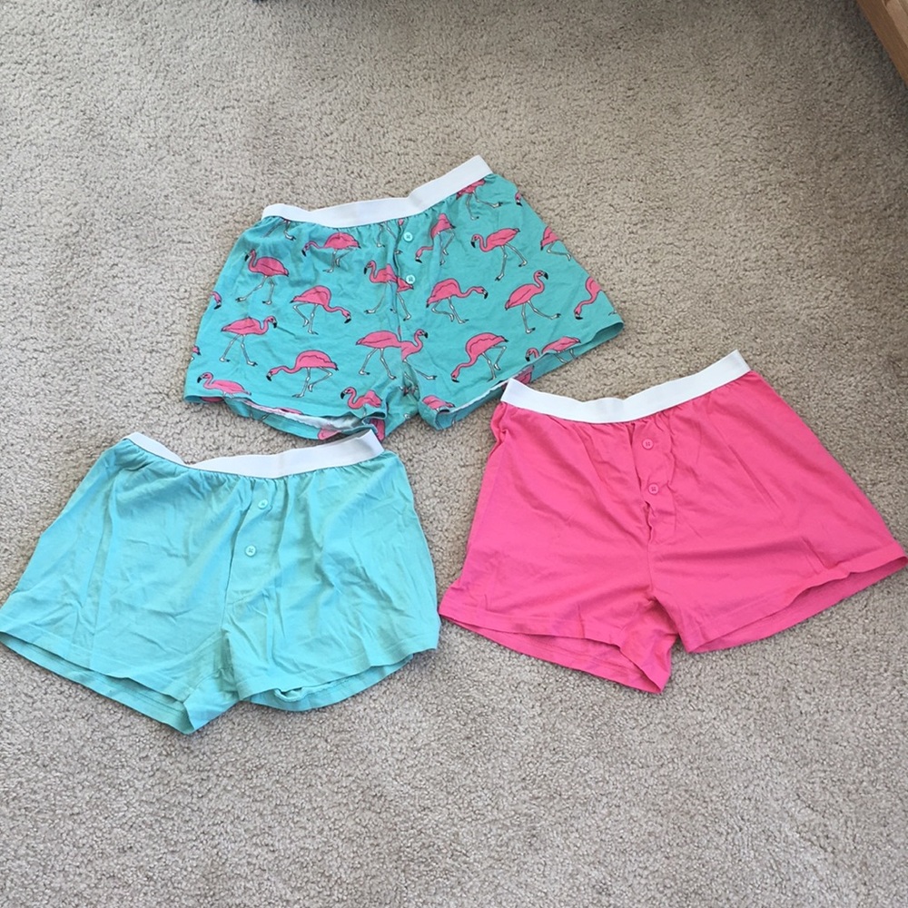 ASOS Bundle of Three Sleep Shorts, cute flamingos!